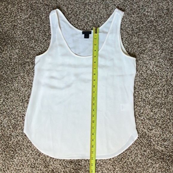 J Crew Cream Silk Shell 0 - Picture 8 of 8